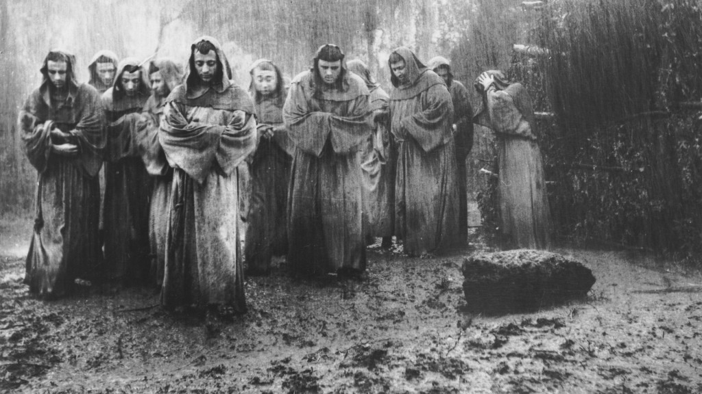 Still from Rossellini's The Flowers of St. Francis, 1950
